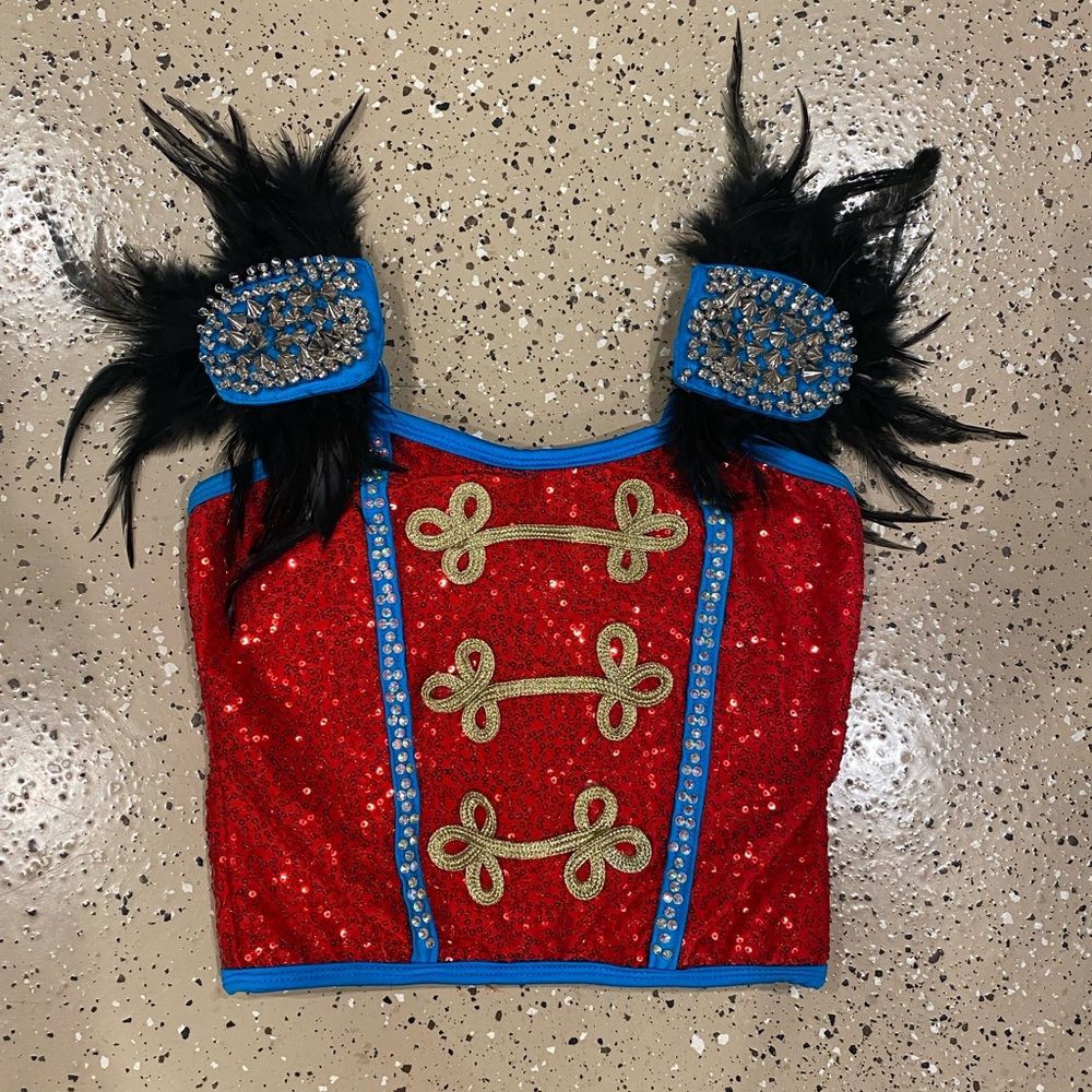 Glamour costumes dance circus ringleader top